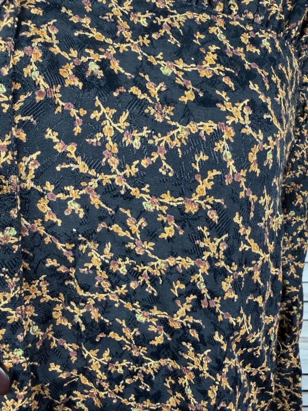 APRIL CORNELL (for Cornell Trading) Vintage 90's Cottage Floral Maxi Dress-Large - Picture 3 of 4